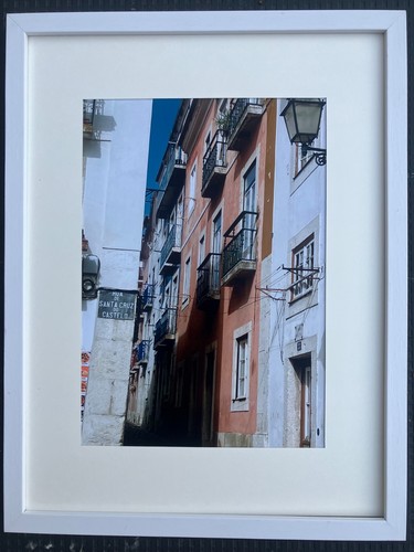 Lissabon straßenbild druck - lissabon, -druck