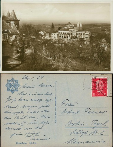 Postcard sintra cintra stadt - sintra,